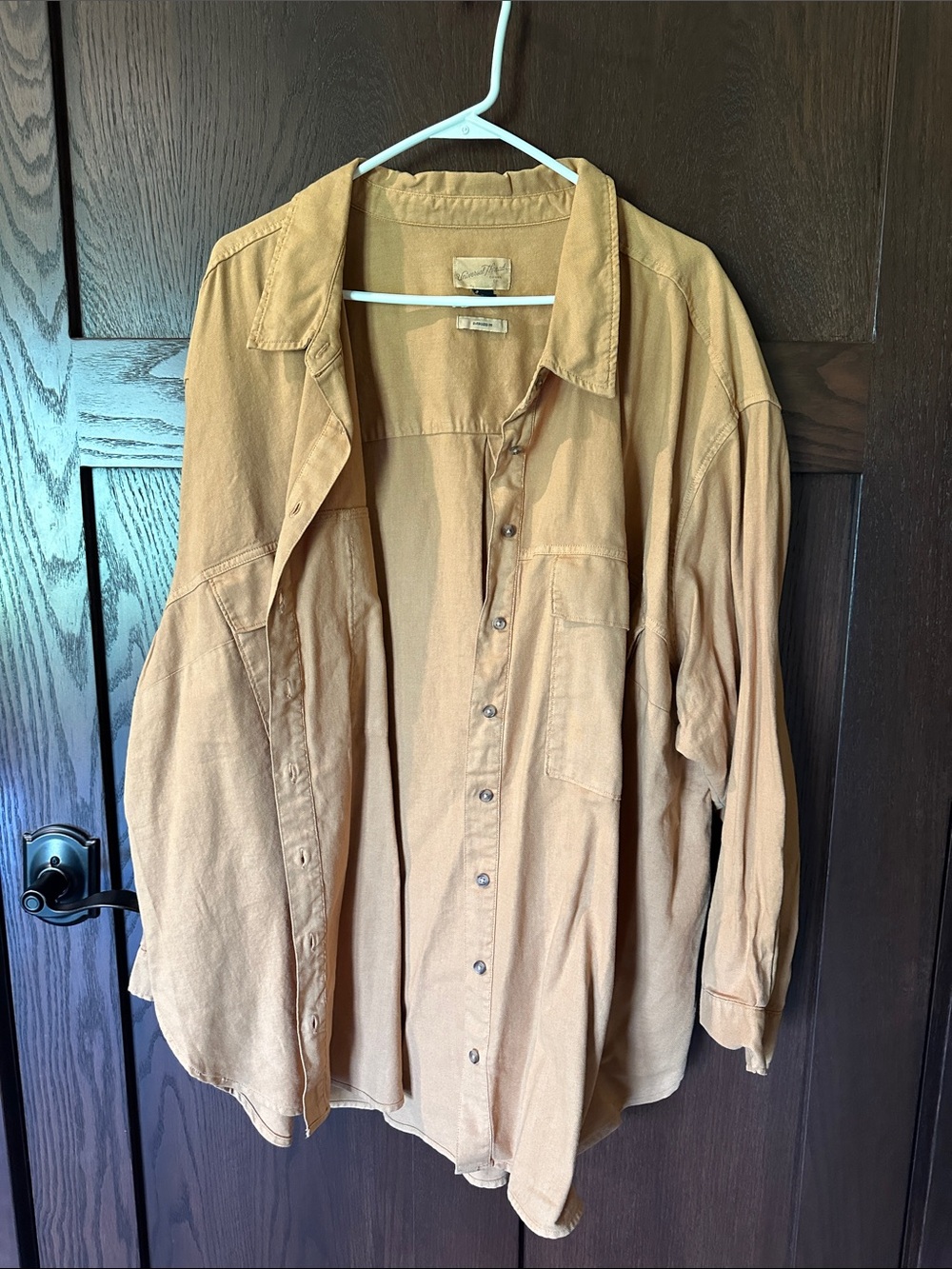 Universal Thread Oversized Mustard Button-Down Shirt